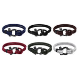 Maxbell Couples Rope Bracelet Bangle Fashion Waterproof for Camping Outdoor Blue