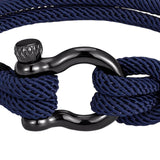 Maxbell Couples Rope Bracelet Bangle Fashion Waterproof for Camping Outdoor Blue