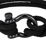 Maxbell Couples Rope Bracelet Bangle Fashion Waterproof for Camping Outdoor Black