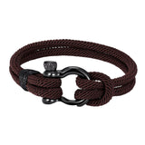 Maxbell Couples Rope Bracelet Bangle Fashion Waterproof for Camping Outdoor Coffee