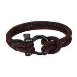 Maxbell Couples Rope Bracelet Bangle Fashion Waterproof for Camping Outdoor Coffee