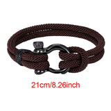 Maxbell Couples Rope Bracelet Bangle Fashion Waterproof for Camping Outdoor Coffee
