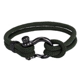 Maxbell Couples Rope Bracelet Bangle Fashion Waterproof for Camping Outdoor Green