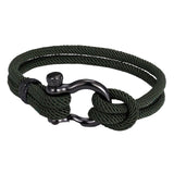 Maxbell Couples Rope Bracelet Bangle Fashion Waterproof for Camping Outdoor Green