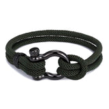 Maxbell Couples Rope Bracelet Bangle Fashion Waterproof for Camping Outdoor Green
