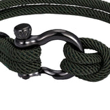 Maxbell Couples Rope Bracelet Bangle Fashion Waterproof for Camping Outdoor Green