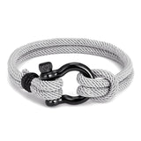 Maxbell Couples Rope Bracelet Bangle Fashion Waterproof for Camping Outdoor Grey