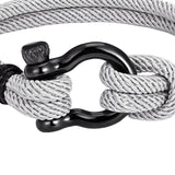 Maxbell Couples Rope Bracelet Bangle Fashion Waterproof for Camping Outdoor Grey