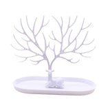 Maxbell Deer Sculpture Jewelry Tree Stand Hanger Organizer Birthday Gift White