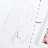 Maxbell Elegant Long Necklace Pendant Decorative Accessories for Evening Party