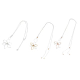 Maxbell Long Sweater Necklaces Chain Elegant Decorate for party Work Gifts Argent