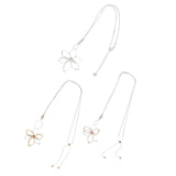 Maxbell Long Sweater Necklaces Chain Elegant Decorate for party Work Gifts Argent