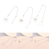 Maxbell Long Sweater Necklaces Chain Elegant Decorate for party Work Gifts Argent