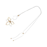 Maxbell Long Sweater Necklaces Chain Elegant Decorate for party Work Gifts Argent Aureate