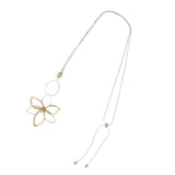 Maxbell Long Sweater Necklaces Chain Elegant Decorate for party Work Gifts Argent Aureate