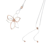 Maxbell Long Sweater Necklaces Chain Elegant Decorate for party Work Gifts Argent Rose Aureate