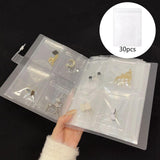 Maxbell 30 Transparent Jewelry Bags Packaging Bags for Earrings Rings Jewelry