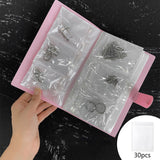 Maxbell 30 Transparent Jewelry Bags Packaging Bags for Earrings Rings Jewelry