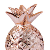 Maxbell Creative Pineapple Shape Money Box Desktop Statue Storage Cans for Crafts Rose Gold