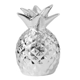 Maxbell Creative Pineapple Shape Money Box Desktop Statue Storage Cans for Crafts Argent
