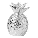 Maxbell Creative Pineapple Shape Money Box Desktop Statue Storage Cans for Crafts Argent