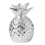 Maxbell Creative Pineapple Shape Money Box Desktop Statue Storage Cans for Crafts Argent