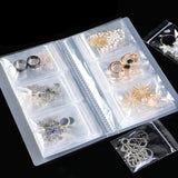 Maxbell Transparent Jewelry Storage Book with Pockets 84 Slots Travel Pouch Portable