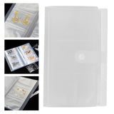 Maxbell Transparent Jewelry Storage Book with Pockets 84 Slots Travel Pouch Portable