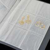 Maxbell Clear Jewelry Storage Book Pockets Displaying for Necklace Buttons Photos