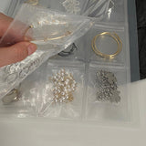 Maxbell Clear Jewelry Storage Book Pockets Displaying for Necklace Buttons Photos