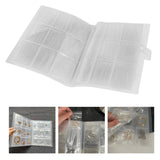 Maxbell Clear Jewelry Storage Book Pockets Displaying for Necklace Buttons Photos