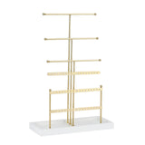 Maxbell Jewelry Holder Free Standing Tabletop 6 Tiers Organization for Bracelet Ring Aureate