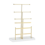 Maxbell Jewelry Holder Free Standing Tabletop 6 Tiers Organization for Bracelet Ring Aureate