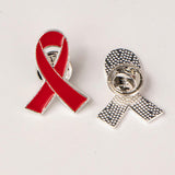 Maxbell Fashion Red Ribbon Brooch Pin Buttons Badge Brooch for Clothes Hats Decor