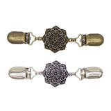 Maxbell 2x Vintage Sweater Shawl Clips Cardigan for Women Girls wearing Gift Dresses