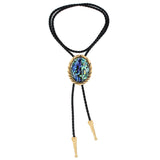 Maxbell Retro Bolo Tie Jewelry Necklace Tie Fashion Chain for Bridal Birthday Prom Golden