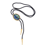 Maxbell Retro Bolo Tie Jewelry Necklace Tie Fashion Chain for Bridal Birthday Prom Golden