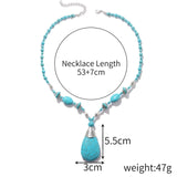 Maxbell Bohemian Pendant Necklace Women Exquisite Jewelry for Birthday Ladies Mother Style A