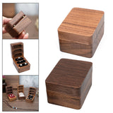 Maxbell Maxbell Wooden Jewelry Box Wedding Ceremony rings Bearer Box Travel Case Showcase Black