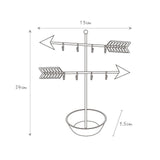 Maxbell Tabletop Jewelry Organizer Display Stand Round Tray for Bracelet Pendant