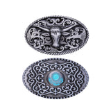 Maxbell Western Belt Buckle Cowboy Alloy Punk American Costume Accessories Bull Head