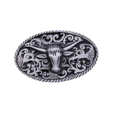 Maxbell Western Belt Buckle Cowboy Alloy Punk American Costume Accessories Bull Head