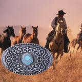 Maxbell Western Belt Buckle Cowboy Alloy Punk American Costume Accessories Sun