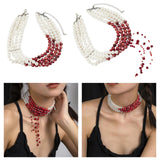Maxbell Maxbell Fashion Necklace Charms Short Chain Girls for Birthday New Year Anniversary Style A