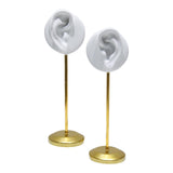 Maxbell Maxbell 2Pcs Earring Display Stand Ear Model Stable for Bedroom Salon Countertop White