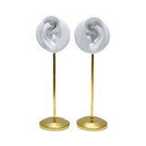 Maxbell Maxbell 2Pcs Earring Display Stand Ear Model Stable for Bedroom Salon Countertop White