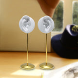 Maxbell Maxbell 2Pcs Earring Display Stand Ear Model Stable for Bedroom Salon Countertop White