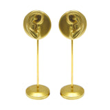 Maxbell Maxbell 2Pcs Earring Display Stand Ear Model Stable for Bedroom Salon Countertop Aureate