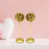 Maxbell Maxbell 2Pcs Earring Display Stand Ear Model Stable for Bedroom Salon Countertop Aureate