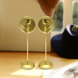 Maxbell Maxbell 2Pcs Earring Display Stand Ear Model Stable for Bedroom Salon Countertop Aureate